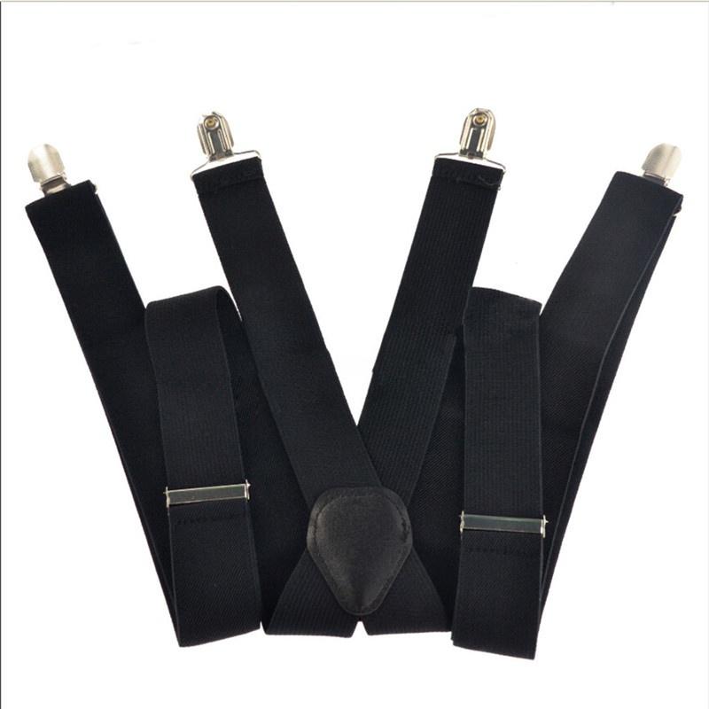 Men's and Women's Elastic Suspenders Adjustable Clamp Straps Unisex Trousers Straps