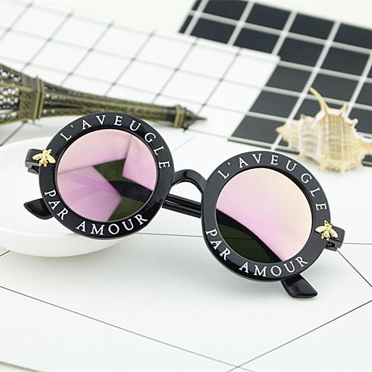 

Модные круглые солнцезащитные очки, солнцезащитные очки в круглой оправе с ретро-буквой, универсальные солнцезащитные очки 15981