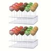 3-10pcs Acrylic Cake Pop Stand Kit 15/20Hole Lollipop Display Holders Candy Pops Holder Weddings Birthdays Party Dessert Display