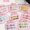3D Animal Kids Cartoon Fake Nails Flower Bowknot Cartoon Nail Accessories  Kids Toys Gift