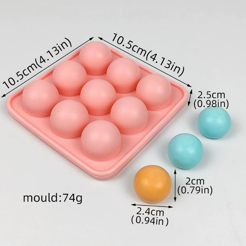 Porous Round Candy Chocolate Silicone Mold With Lid DIY Fondant Pudding Ice Cube Mould Valentine's Day Party Wedding Cake Decor&
