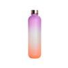 1l Water Bottle With Time Marker Gradient Frosted Plastic Cups Motivational Reusable Fitness Sports Outdoors Leakproof Bpa Free