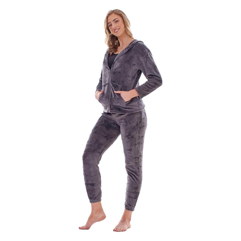 Keanu Womens/Ladies Star Fleece Embossed Long Pyjama Set