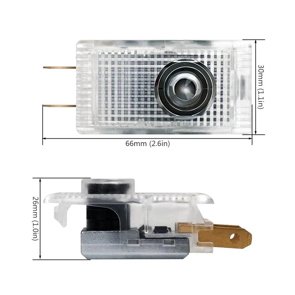 2PCS Car Door Projector Welcome Ghost Shadow Light Accessories For Opel Adam Ampera Corsa Insignia Karl Rocks-e Astra New Energy