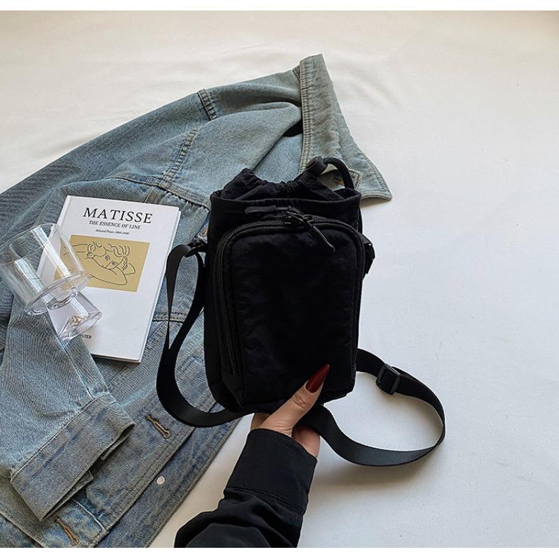 Casual versatile small square bag spring new fashion canvas small square bag high-end trend messenger bag