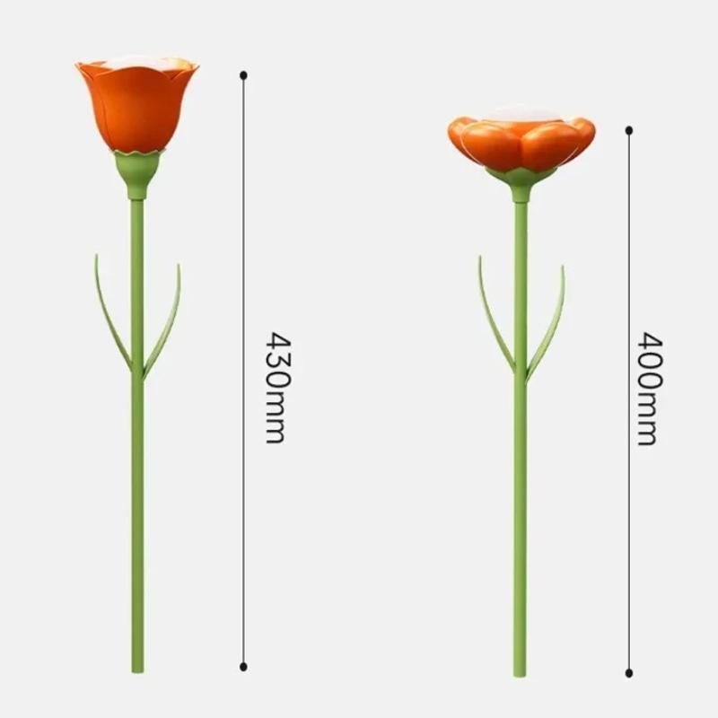 Dimmable Rose Flower Night Light New Bendable Rechargeable LED Desk Lamp with USB Charging Creative Bedroom Ambient Light Gift