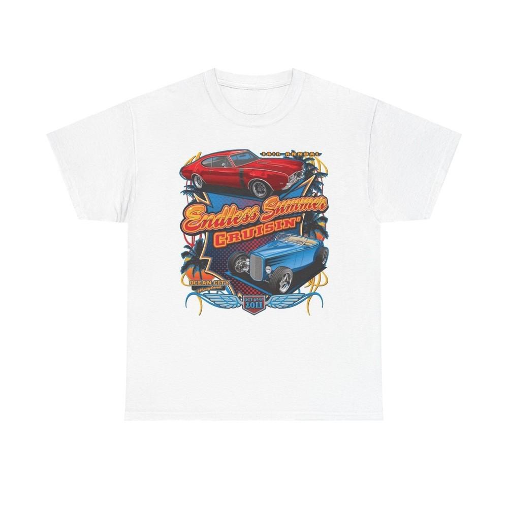 

Vintage Muscle Car Show Graphic T-Shirt, Retro Hot Rods Tee, Cruise In Unisex T-Shirt M