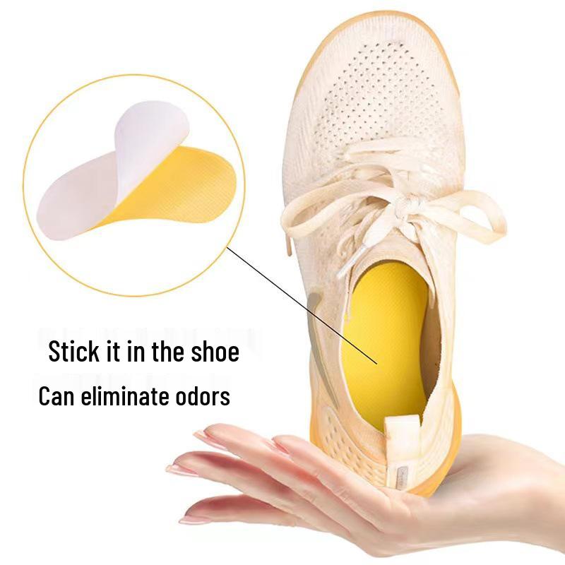 Odor-Resistant Deodorant Stickers: Foot Odor Removal, Antibacterial, Breathable, Sweat-Absorbent, Deodorizing Insoles for Sneakers and Socks