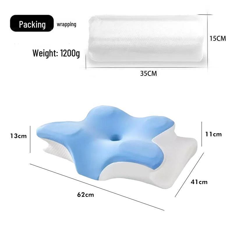Butterfly Cervical Spine Memory Foam Pillow with Neck Protection