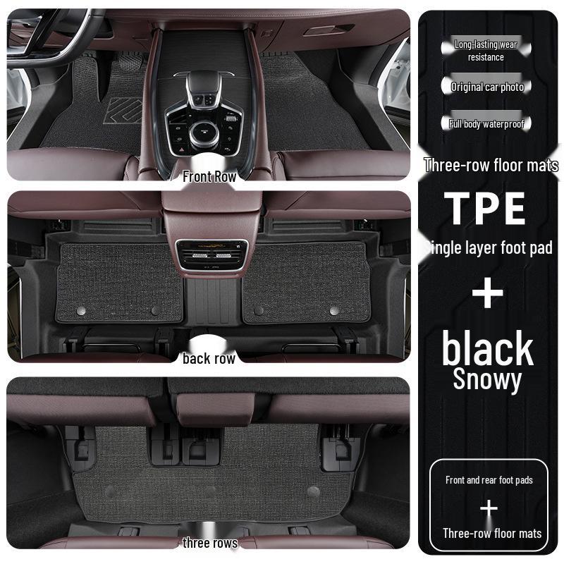 TPE Full-Coverage Floor Mats for Chery Tiggo 8, 6 & 7-Seater (2018-2025 Pro Plus Models)