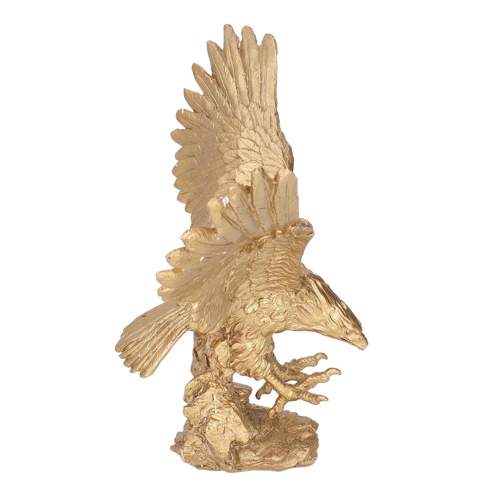 Majestic Eagle Statue Eagle Sculpture Tall Eagle On Rocks Statue Resin Ornament for TV Cabinet Wine
