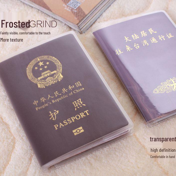 Durable Transparent Waterproof Passport and Travel Document Holder with Multiple Card Slots