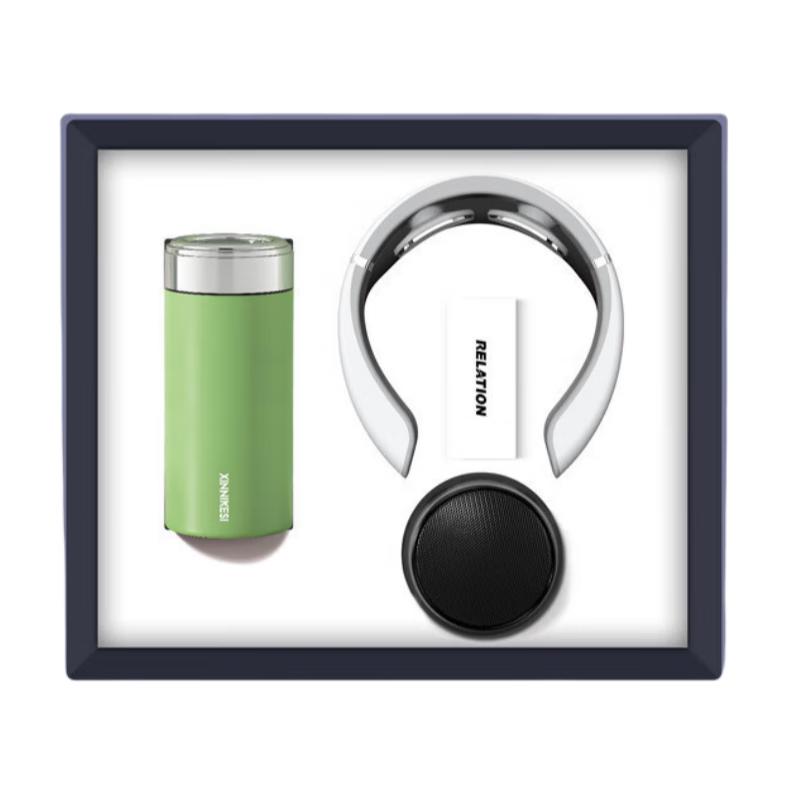 Smart Beauty Global Gift Set: Insulated Mug, Neck Massager & Speaker