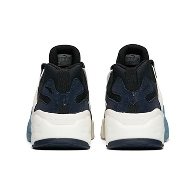 Anta Magic Cube Non-Slip Wear-Resistant Low-Top Dad Shoes Men sneaker Black White Orange 112148808-2