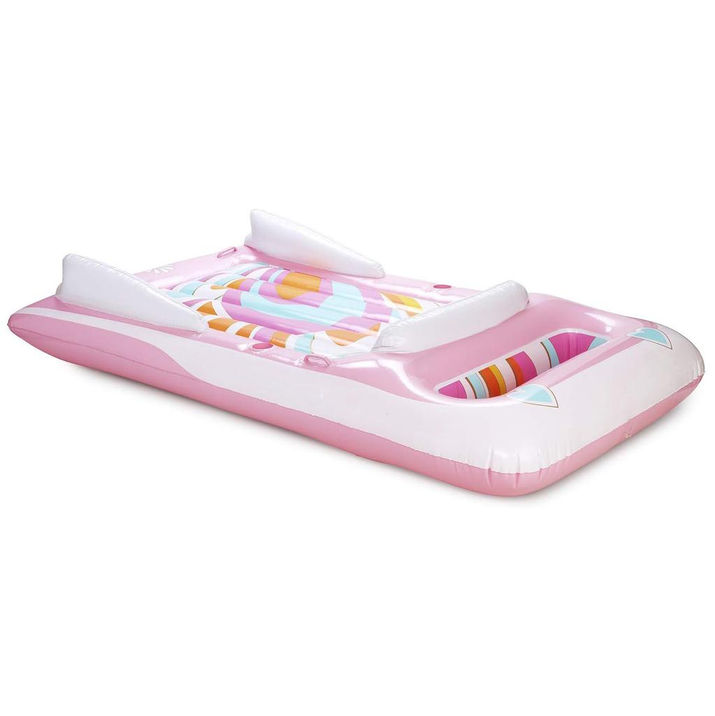 Inflatable Water Floating Raft for Adults Pool Float Bed with Thickened Handles Portable Inflatable Mat