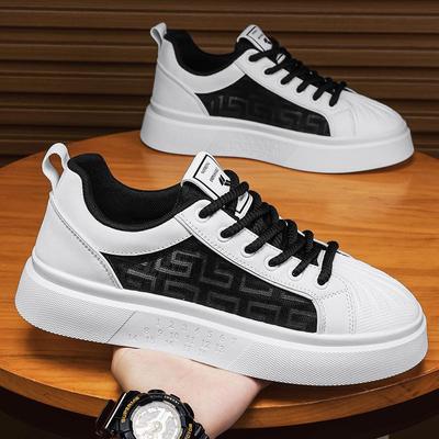 Shell Head Fish Wire Mesh Thin Pure White Skateboard Shoes Niche Youth Sports 22