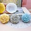 Extra Large 3D Flower Candle Silicone Mold DIY Peony Aroma Plaster Resin Making Tool Handmade Soap Chocolate Cake Baking Kit