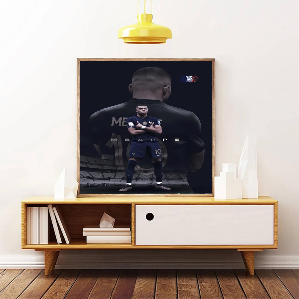 Mbappe 5D Diy Diamond Painting Round Diamond Diy Frameless Holiday Artwork Suitable For Home Office Wall Decoration