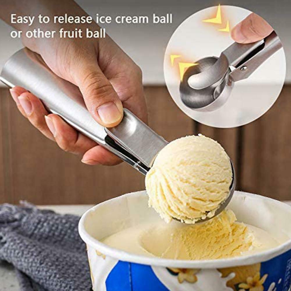 Buy Stainless Steel Ice Cream Scoop DIY Fruit Digging Ball Spoon