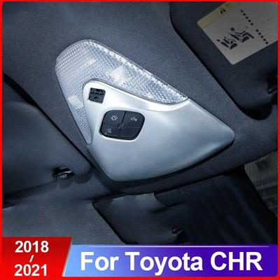 Carbon Fiber Car Front Reading Light Trim Cover for Toyota C-HR CHR 2016 2017 2018   Car Accessories Interior Car Decor