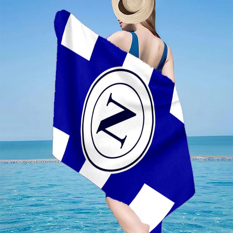 Toalla de Playa de Microfibra con Emblema del Club de Fútbol Nápoles, Ligera y de Secado Rápido, para Viajes de Verano, Esencial de Playa, Piscina