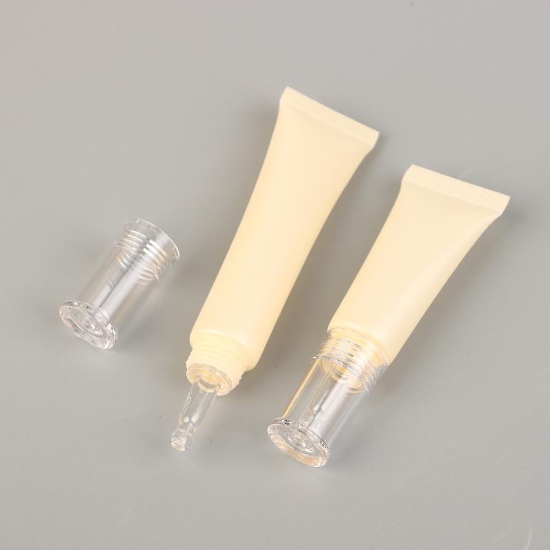 Tubos Cosméticos Macios 10/15/30G Protetor Solar Creme Loção Base Líquida Frascos Recarregáveis Conta-Gotas de Ácido Hialurônico Frasco Vazio