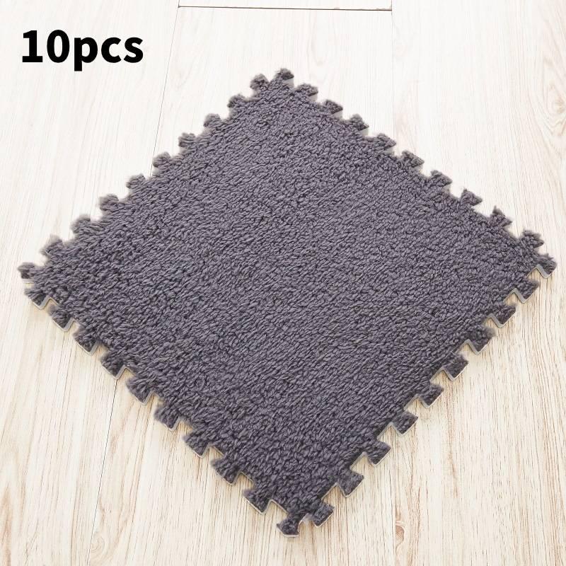

Пена ЭВА 10 шт. Мягкие Пушистые Напольные Коврики Коврик-пазл Спальня Комната Гостиная Gray