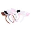 Kawaii Plush Horse Ear Headband Cute Simulation Animal Ears Hair Roop Cosplay Party Headwear  Year Hair Accessories