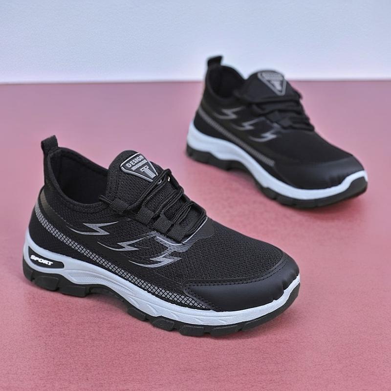 

Дышащая повседневная обувь для женщин среднего и пожилого возраста, обувь для ходьбы, обувь на одной педали, с мягкой подошвой, удобная и нескользящая обувь 41