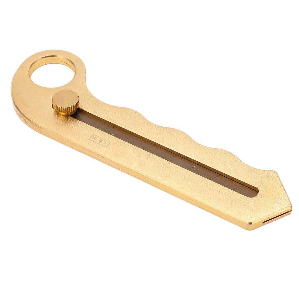 Universalmesser aus reinem Kupfer, strapazierfähig, golden, einziehbar, zum Abtrennen von Tapeten, zum Schneiden