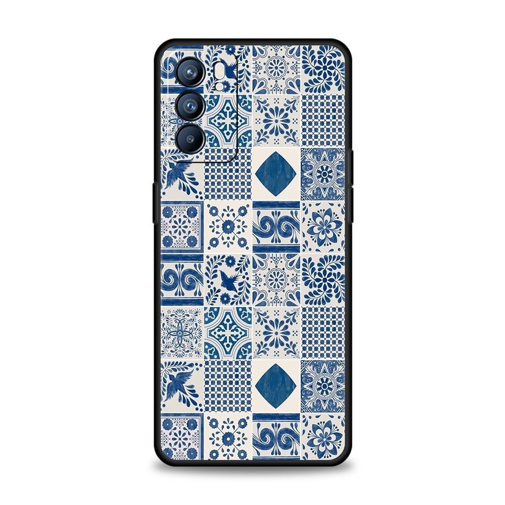 Mandala Flower Totem Case For Oppo Find X6 Pro X5 A54 A53 A52 A9 2020 A15 A95 A17 A16 A76 A74 A57 Reno7 Reno6 Pro Plus 5G Cover