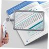 Portable Led Magnifier Adjustable Light Handheld and Desktop Reading Device for Books for Seniors and Crafting Activities Battery-Powered Convenience
