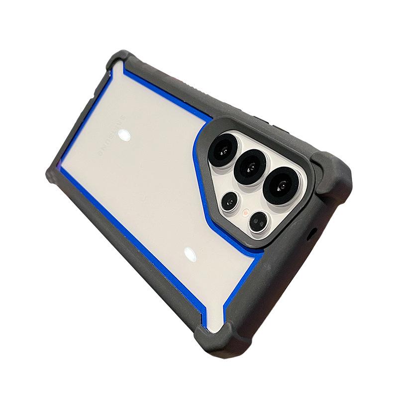 Carcasă Color-Block Space Shell pentru Samsung S24+ Ultra S25, S23 FE/A56 cu Protecție la Cădere pe Patru Colțuri