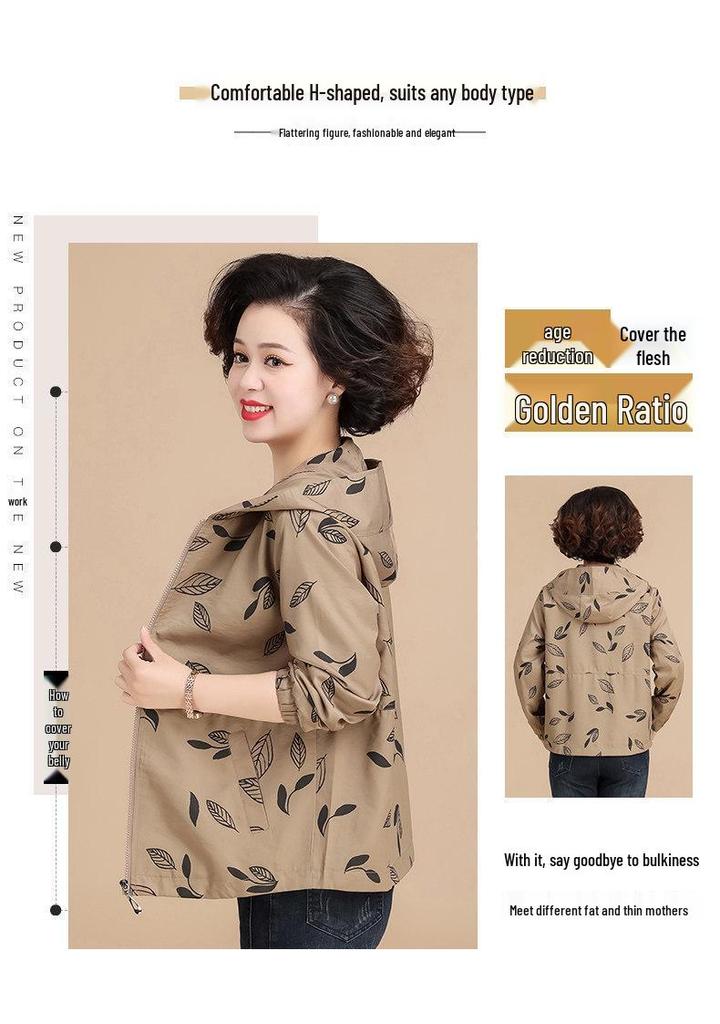 2026 Spring & Autumn Stylish Casual Jacket for Middle-Aged Women