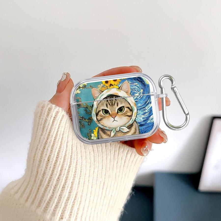 

Clear Earphone Cases Cover Case For Airpods 2 1 3 4 Pro2 Pro3 Pro Cute Cat Airpods 3