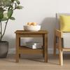 Day and Night - Day and Night Solid Pine Wood Coffee Table Honey Brown 45x45x40 Cm