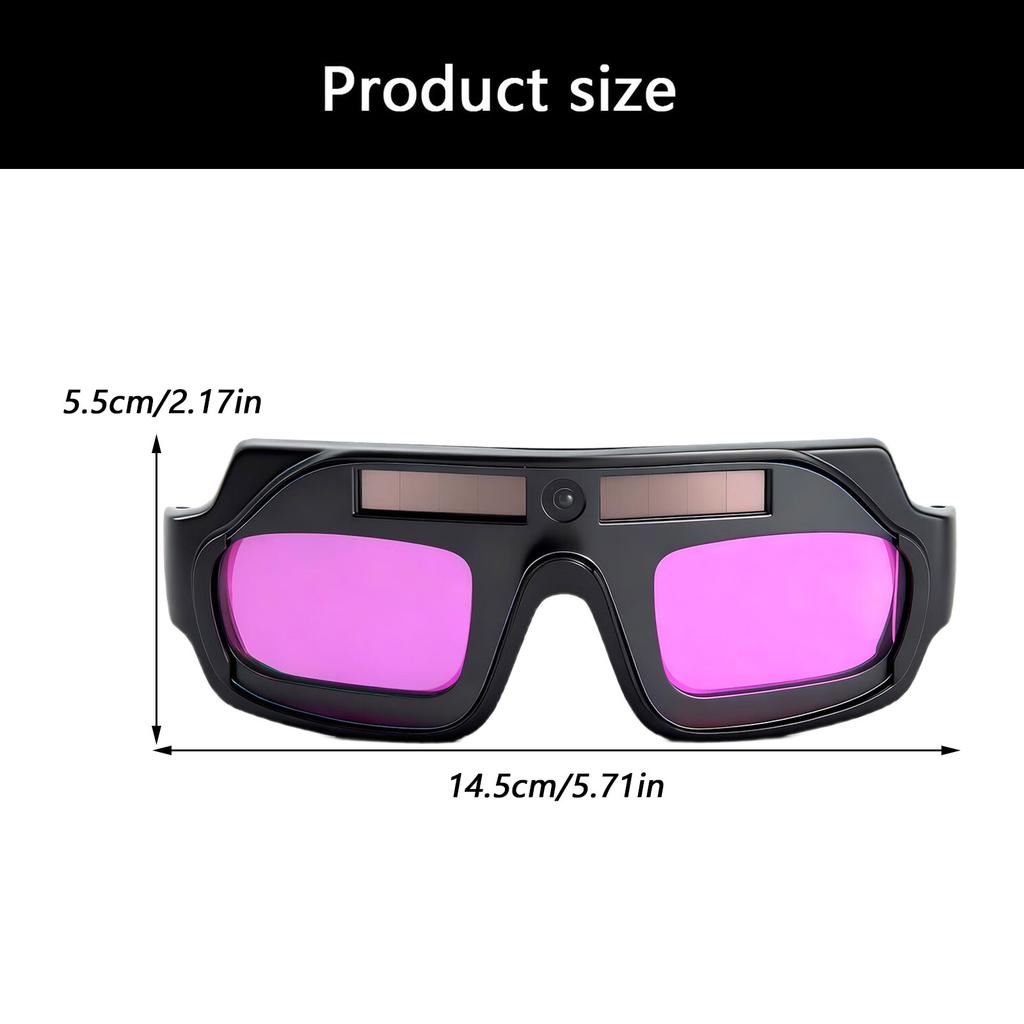 Professional Automatic Darkening Welding Helmet Solar Powered Fast Response Adjustable for Welding and Grinding Safety