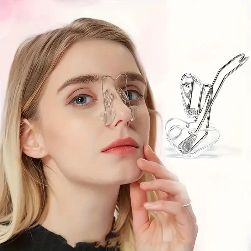 1PCS Transparent Nose Shape Corrector Nose Clip Nose Heightener To Reduce Nose Wings and Straighten Nose Bridge Clip Nose Straightener Corrector