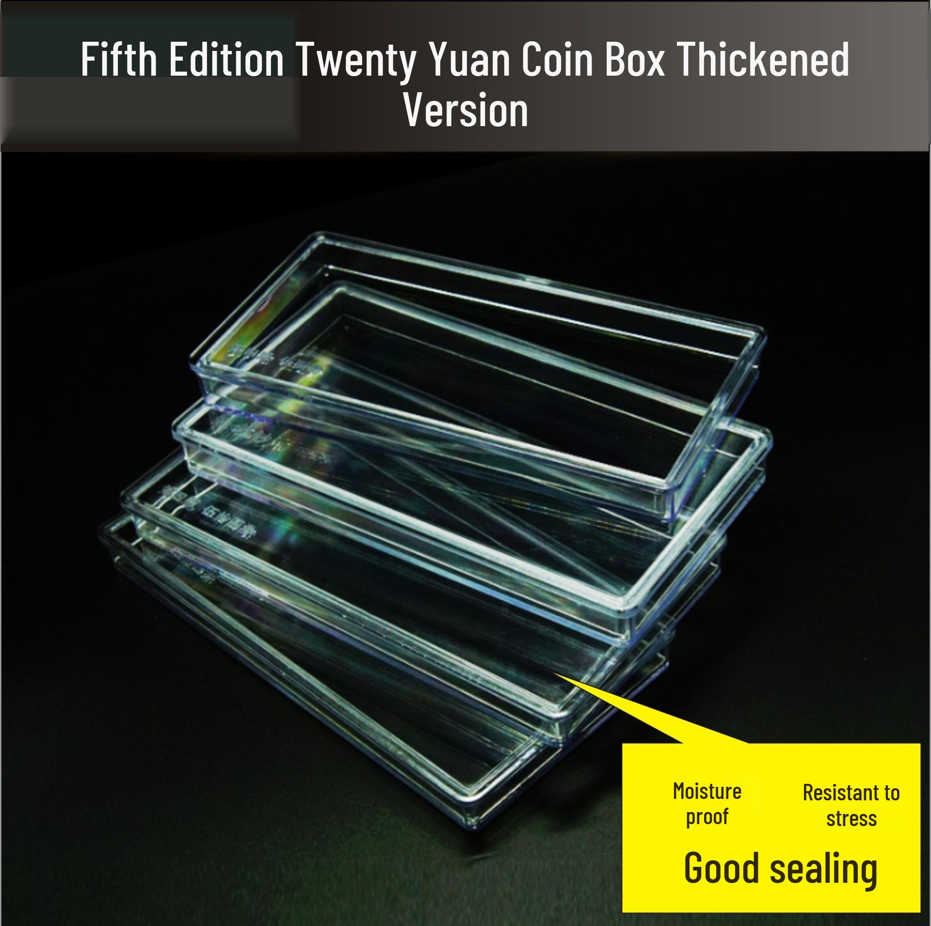 5th Edition 20 Yuan Coin and Banknote Collection Box Plastic