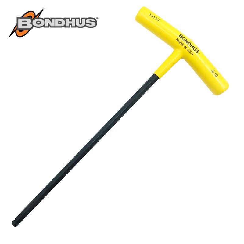 BONDHUS T-Handle Imperial Ball End Extra Long Hex Key 5/16 inch