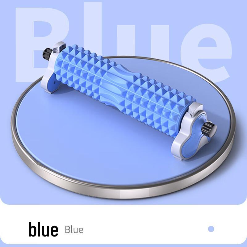 WEZHO Solid Foam Yoga Massage Roller with Adjustable Blue Stand