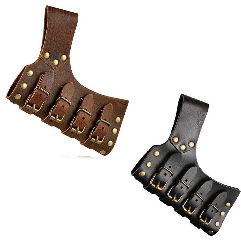 Medieval Frog Skin Sword Renaissance Accessory Knight Sword Leather Sheath Costume Accessory Adjustable Black Brown Pu
