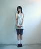 Mihebeu [Blue Closet X Miheb] Check Layered Sleeveless Dress Butter Yellow