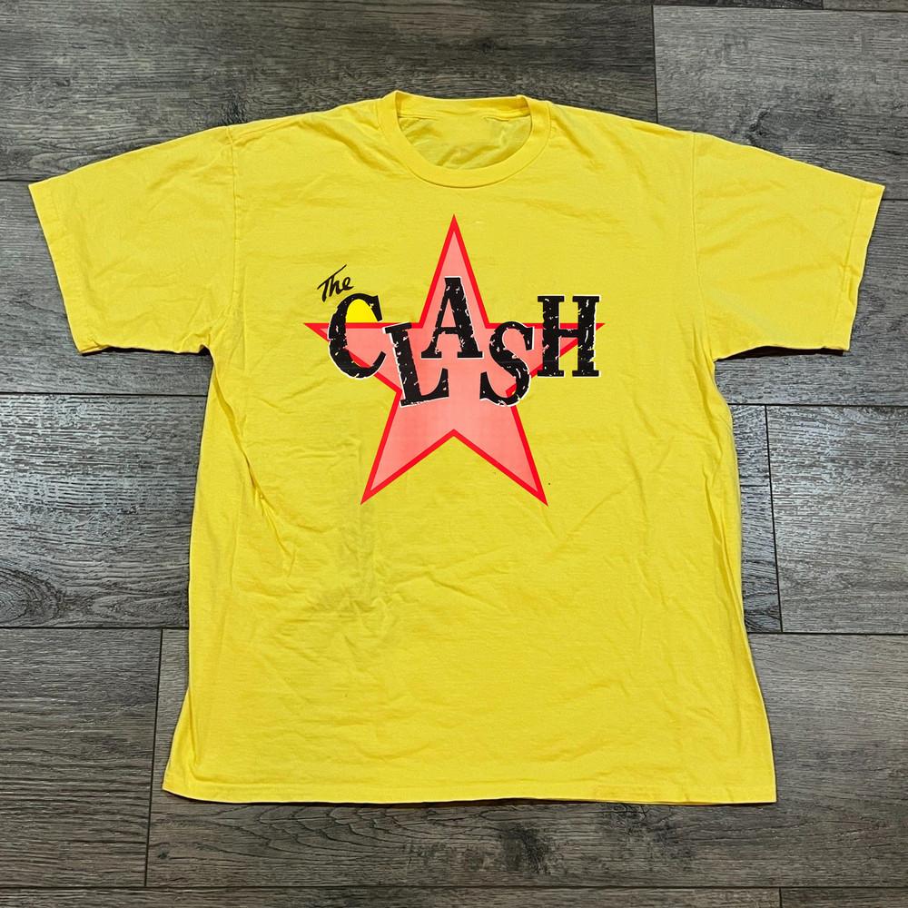 The Clash Tour Regalo Para Fans S a 5XL Camiseta Amarilla algodón Camiseta Unisex
