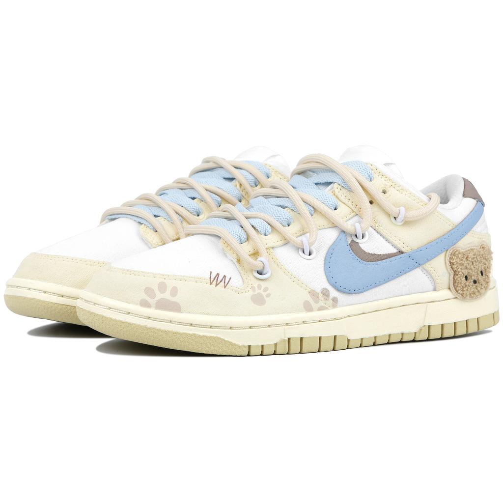 Nike Dunk Low Bear Milk Slip Resistant Abrasion Resistant Slip Resistant Abrasion Resistant Low top Skateboard Shoes FD0868-133(Team4-)
