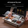 Zhebu Stainless Steel Food Display Tray with Lid