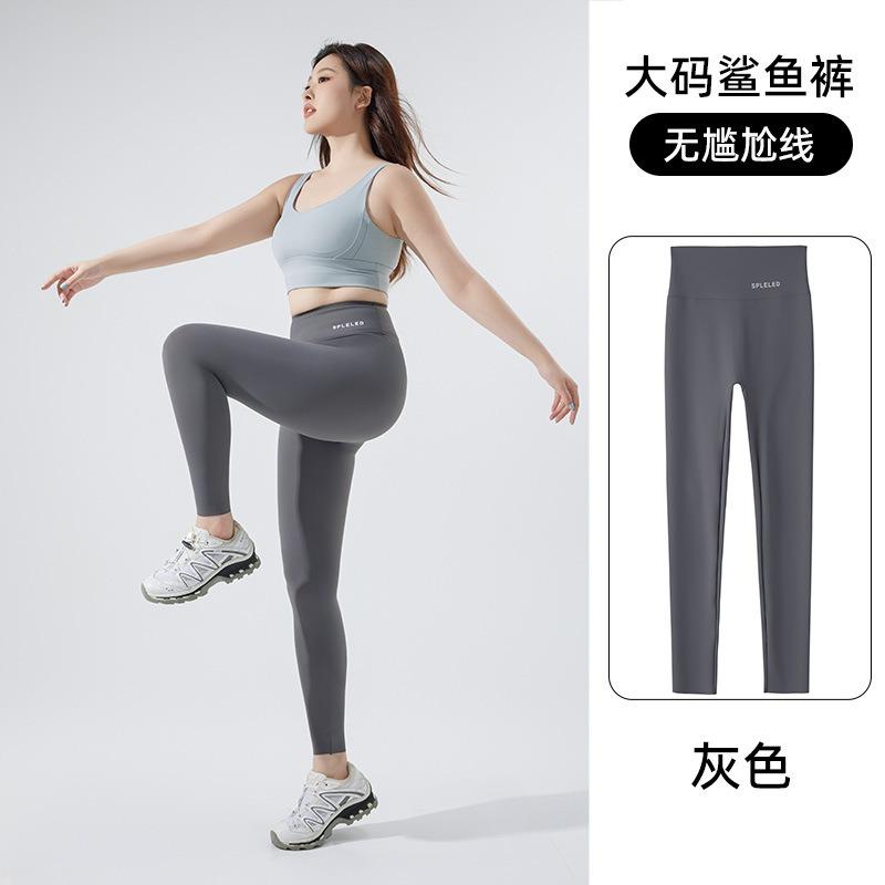 Large size shark pants women's autumn wear can't drop the gear, no embarrassment line Barbie pants autumn women's belly women's leggings
