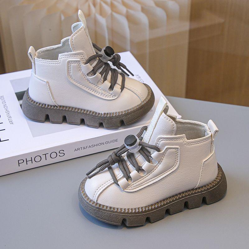 

Children s cotton shoes girls Martin boots boys cotton boots piled thickened baby cotton shoes winter warm snow boots short boots size 21 [shoe inner length 13.5 cm]