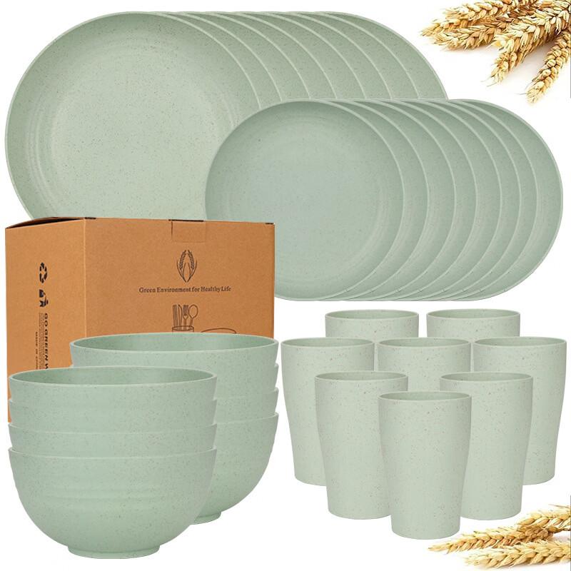 Wheat Straw Dinnerware Set