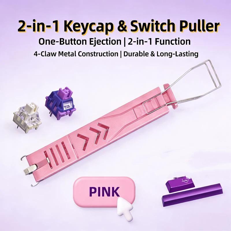 2 In 1 Keycaps Puller Accessories Unloading For Gaming Keyboard Switches Remover Button Extractor Tool